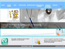Tablet Screenshot of consejoneonato.com.mx